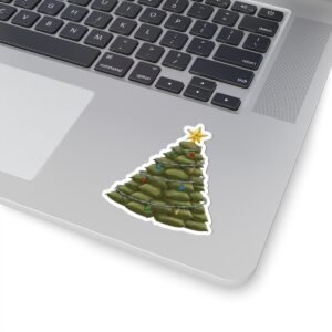 tactical christmas tree sticker military sandbag art