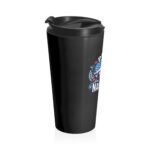 proud navy mom stainless steel travel mug