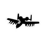 a 10 warthog silhouette sticker