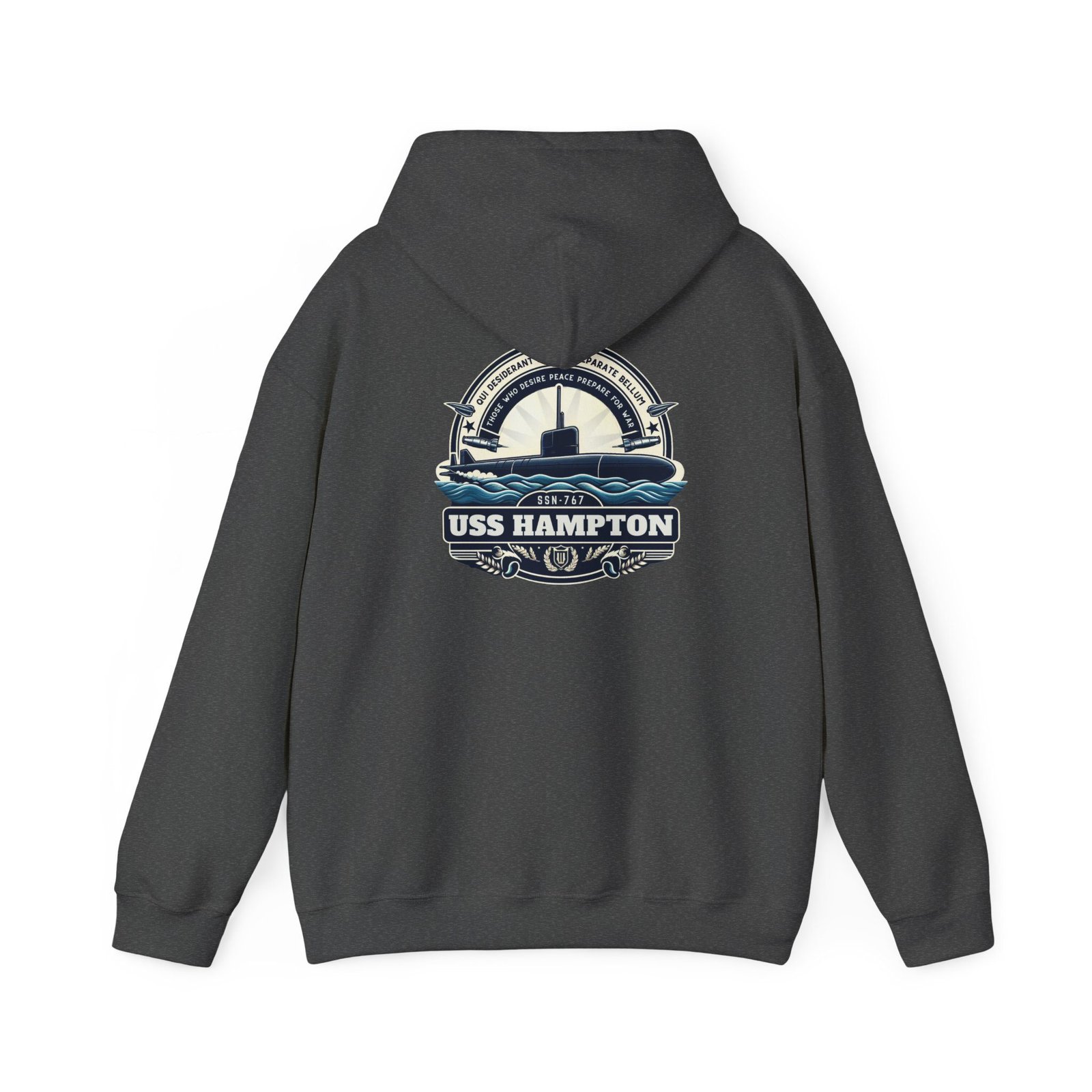 uss hampton ssn 767 navy submarine unisex hooded sweatshirt cozy naval pride