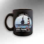 submarine uss maine ssbn 741 coffee mug, navy ship mug, military gift, patriotic cup, nautical decor, tea cup with submarine design
