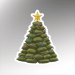 tactical christmas tree sticker military sandbag art