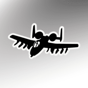 a 10 warthog silhouette sticker