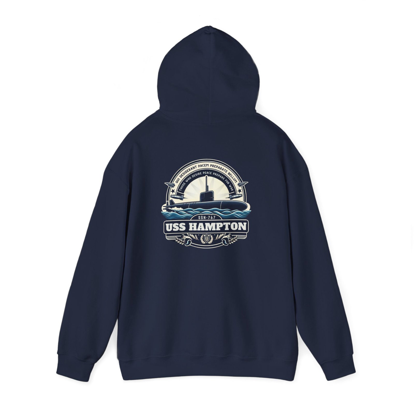 uss hampton ssn 767 navy submarine unisex hooded sweatshirt cozy naval pride