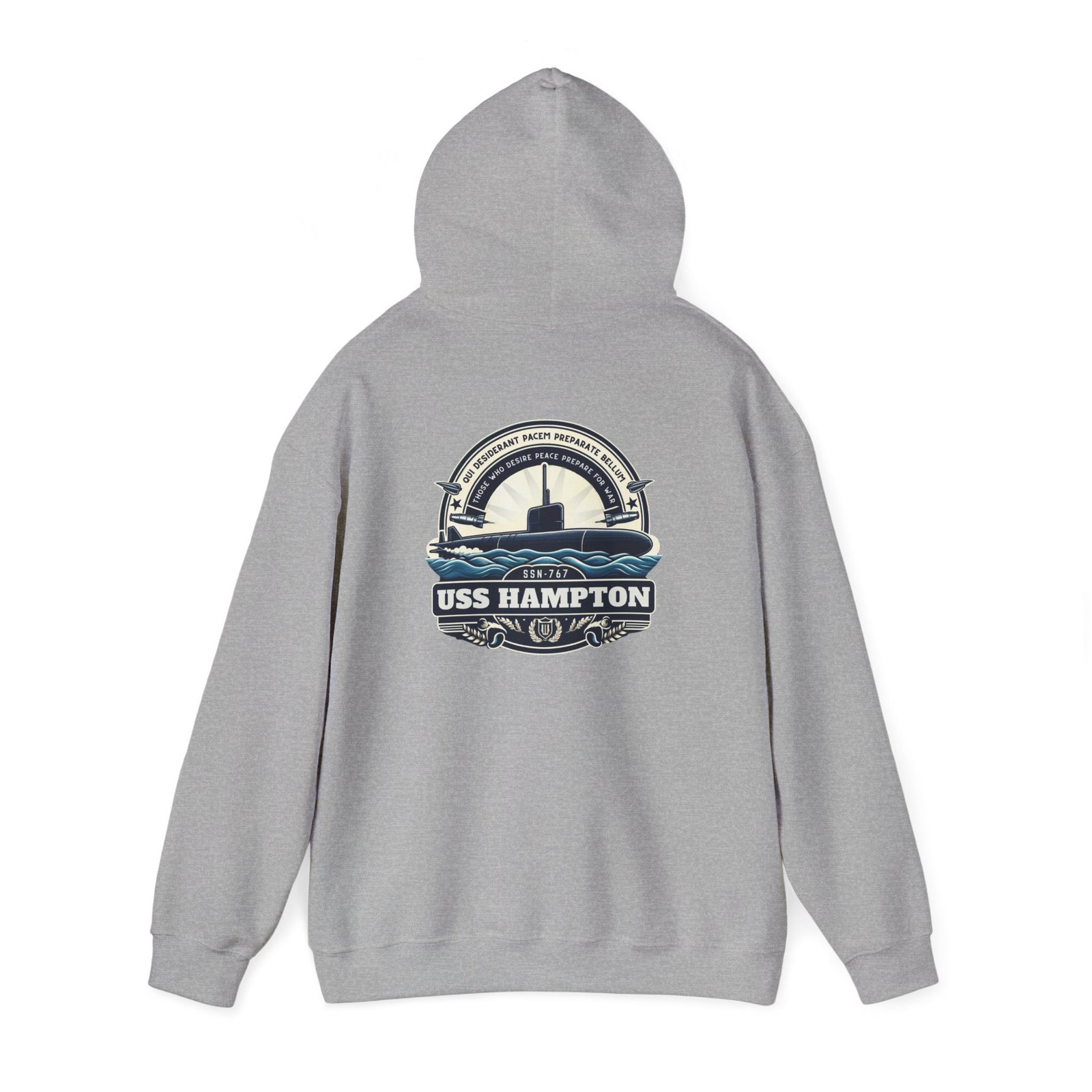uss hampton ssn 767 navy submarine unisex hooded sweatshirt cozy naval pride