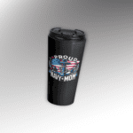 proud navy mom stainless steel travel mug